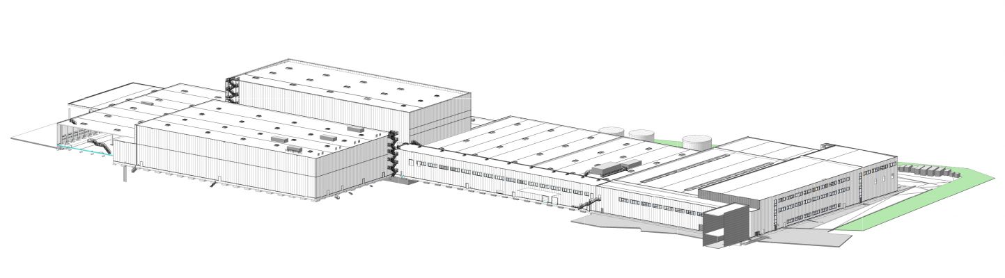 Produktions-, Werkstatt- und Lagergebäude, Döhler GmbH, Darmstadt