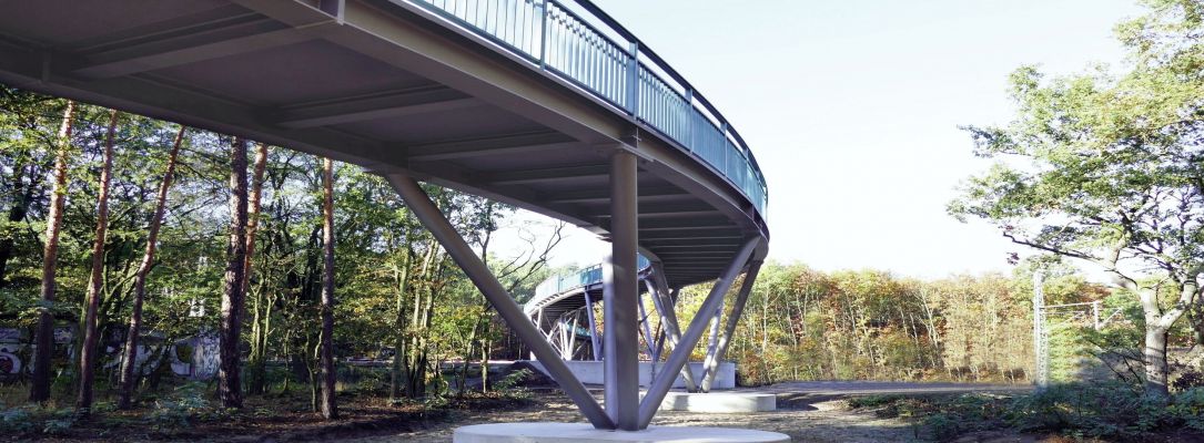 Forstwegbrücke, Fuß- und Radwegbrücke, Berlin - Görlitz