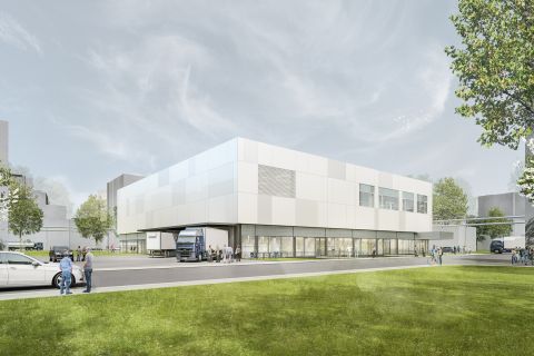 Neubau Produktionsgebäude BI-SOL (SOlids Launch) in Ingelheim